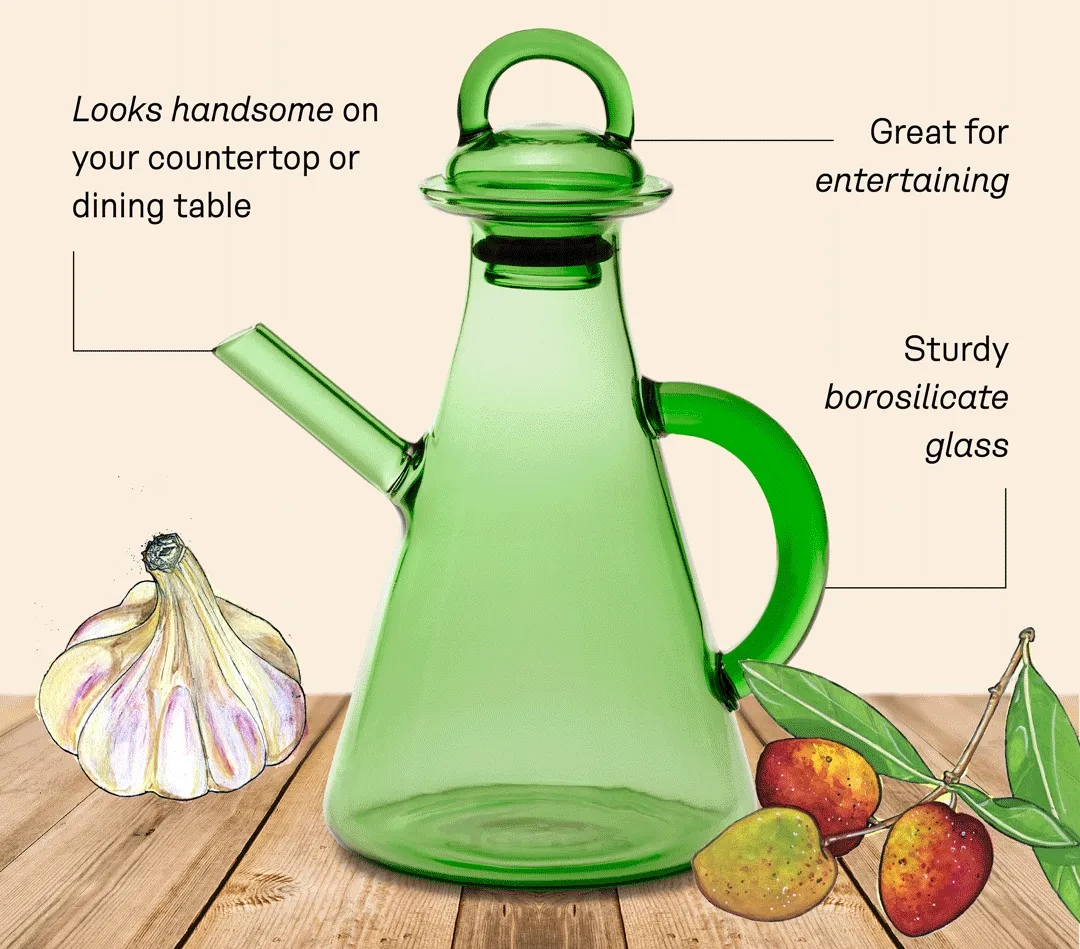 Looks handsome on your countertop or dining table.