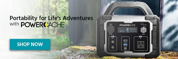 Portability for Life's Adventures with PowerCache Shop Now