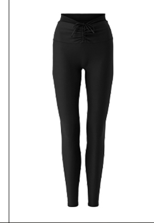Airlift Mesh High Waist Divine Capri in Black