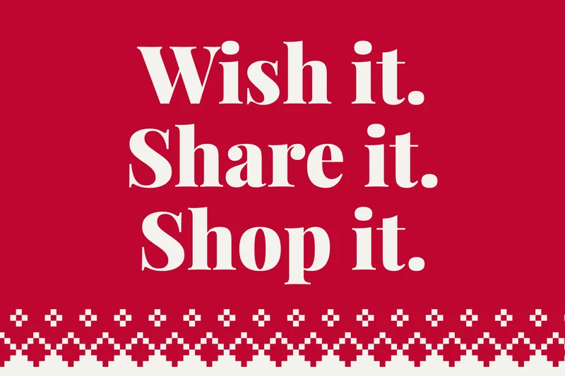 Wish it. Share it. Shop it.