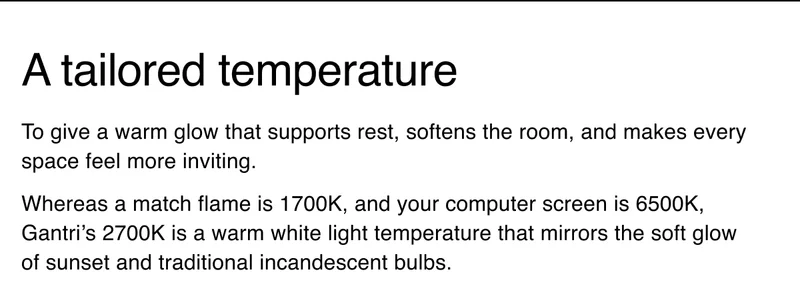 A tailored temperature