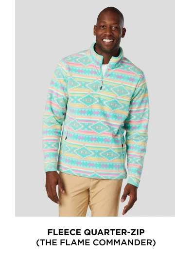 Fleece QuarterZip: The Flame Commander