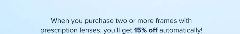 get 15% off automatically