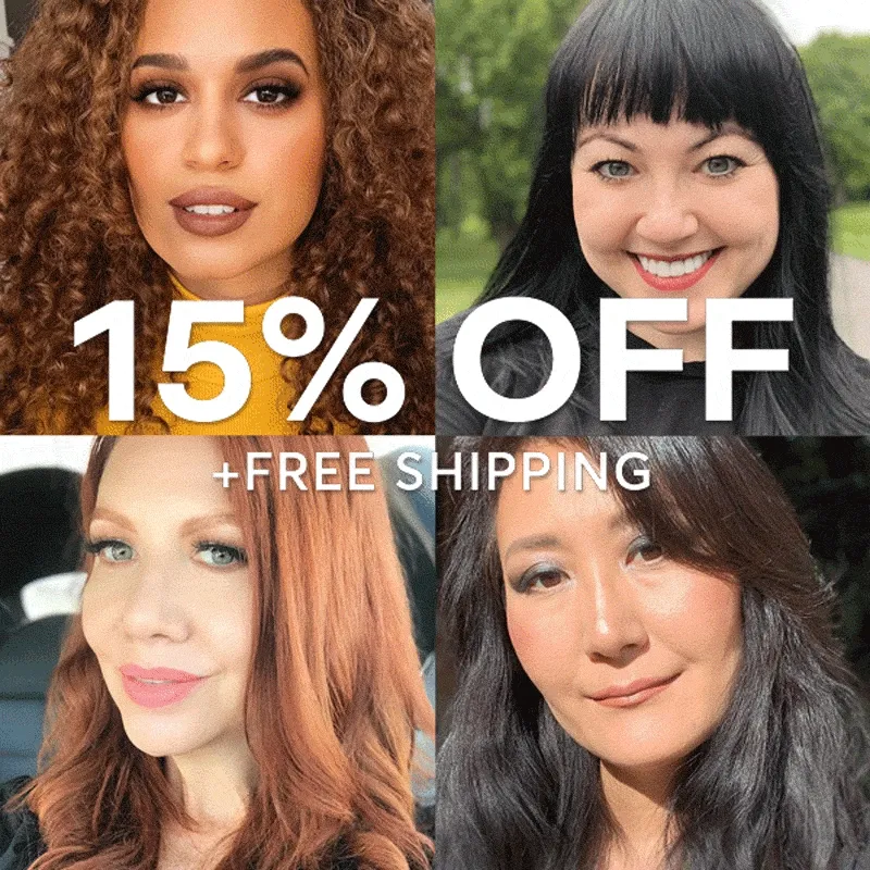 15% off + free shipping