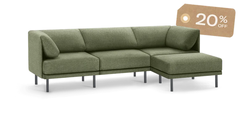 Range 4-Piece Sectional Lounger