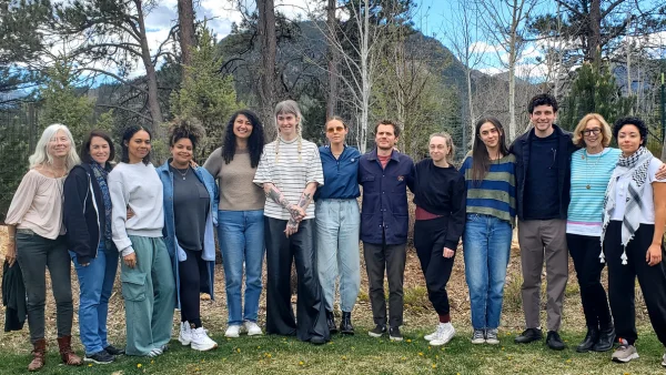 The 20224 Directors and Screenwriters lab fellows and advisors at the lab.