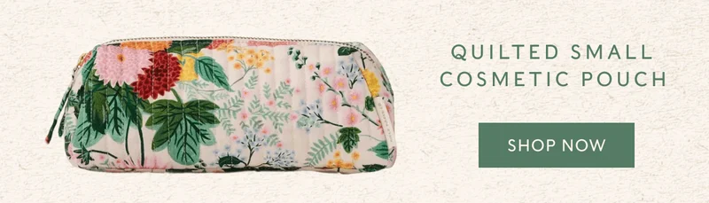Quilted Small Cosmetic Pouch | SHOP NOW