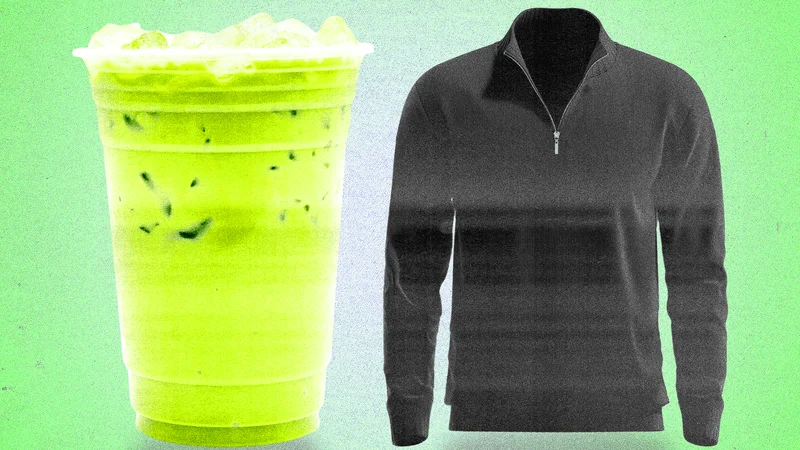 quarter zips and matcha trend