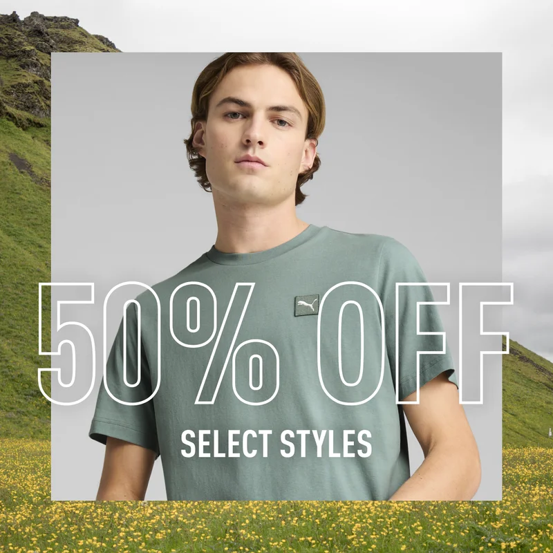 50% OFF SELECT STYLES