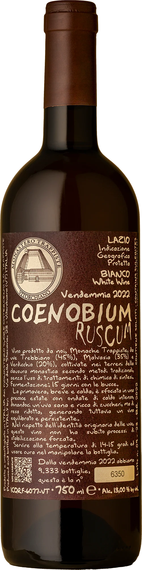 Image of Monastero Suore Cistercensi<br>Ruscum Trebbiano / Malvasia / Verdicchio<br>2022