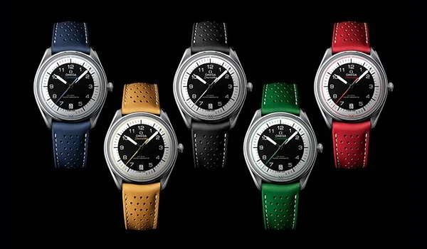 The five SEAMASTER heritage Olympic Games collection models