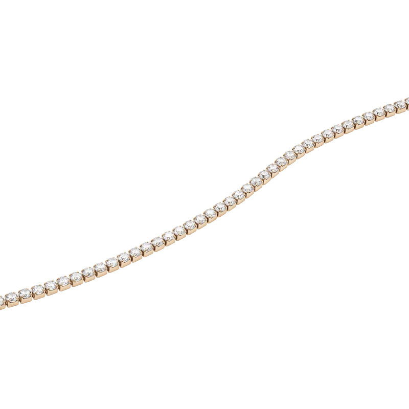 Classic Tennis Necklace Rose Gold