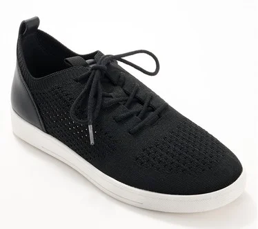 White Mountain Perforated Lace-Up Sneakers - Upscale