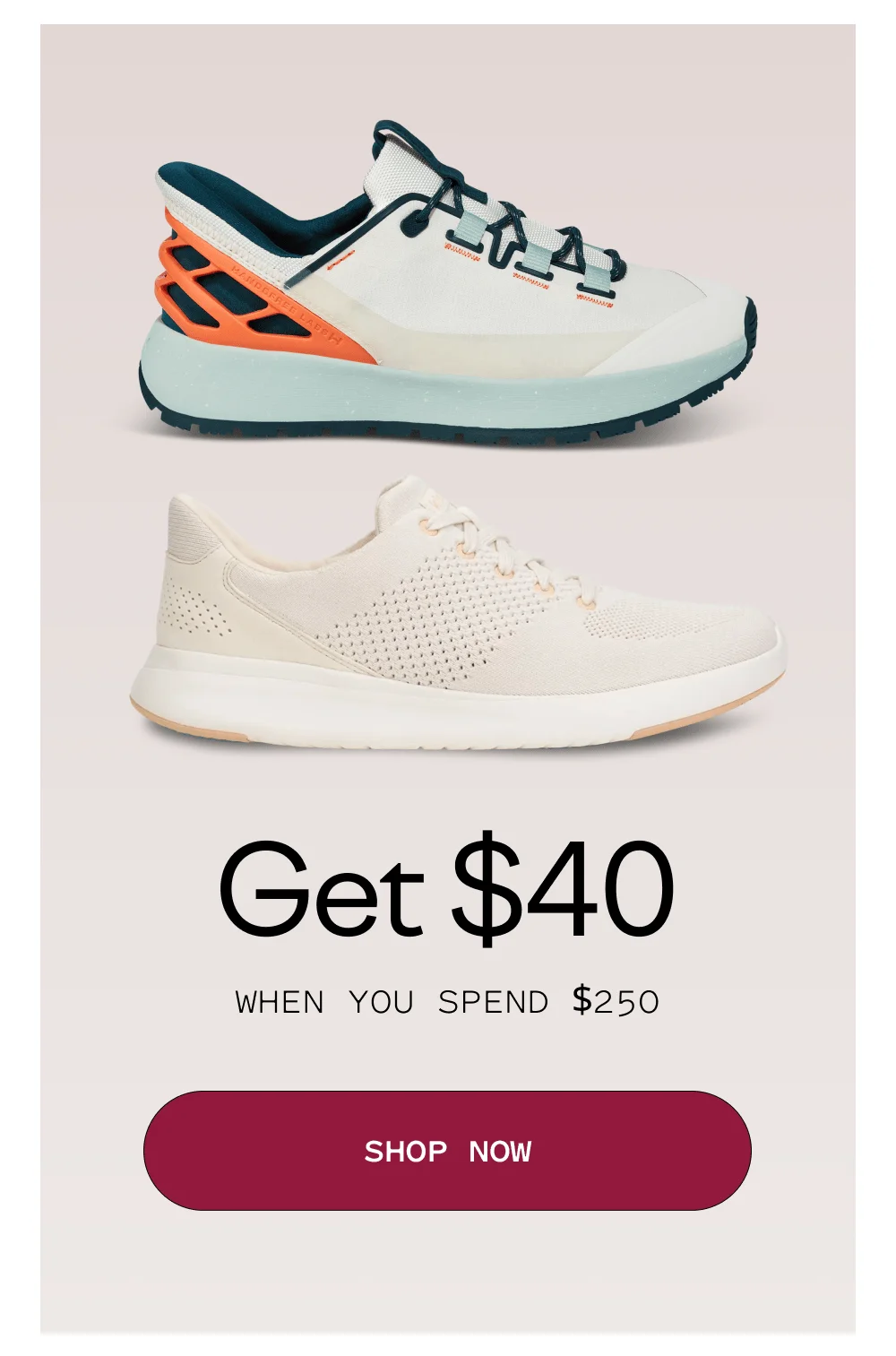 Get $40 when you spend $250