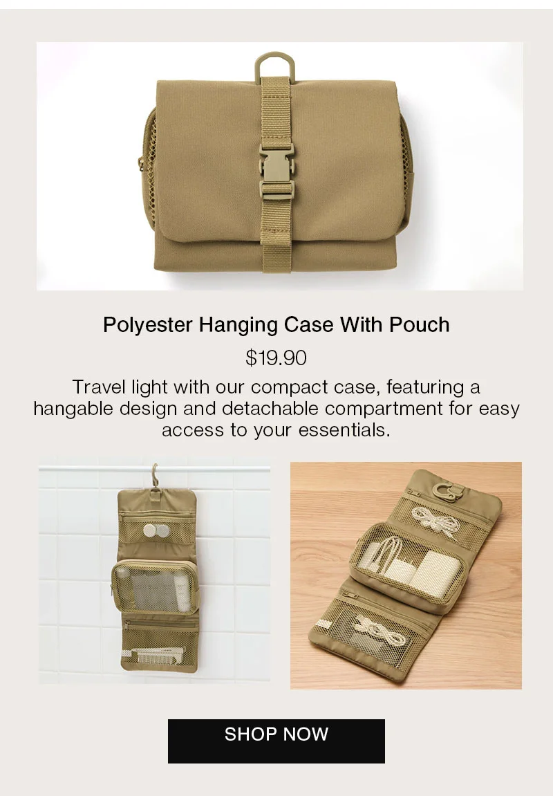 Shop Polyester Hanging Case With Pouch