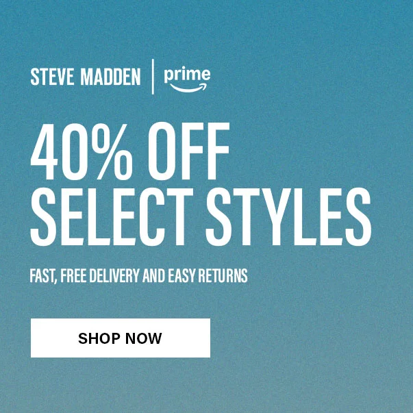 40% Off Select Styles