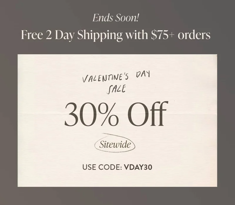 Valentines Day Sale | 30% off