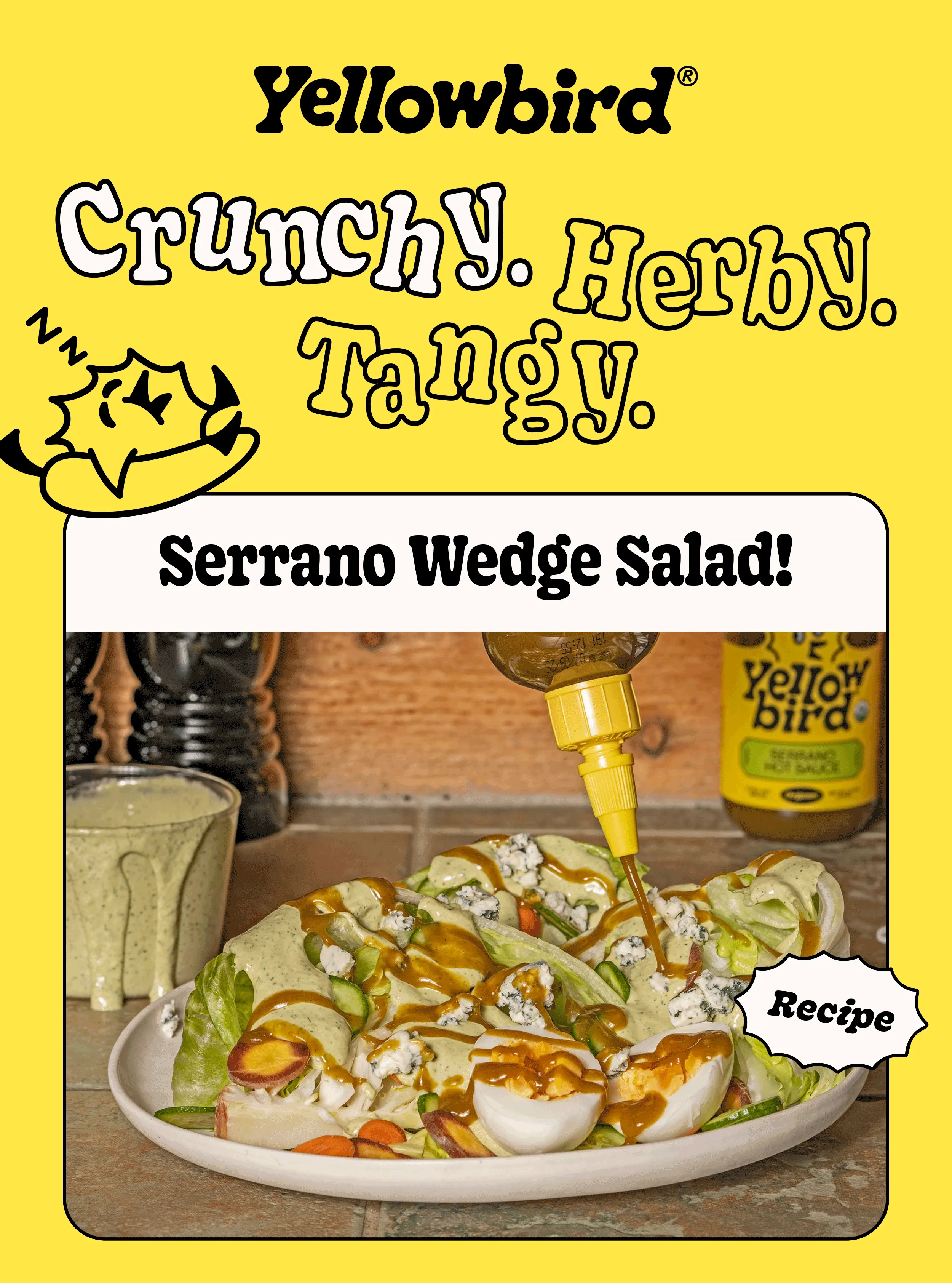 Crunchy. Herby. Tangy. Serrano Wedge Salad!