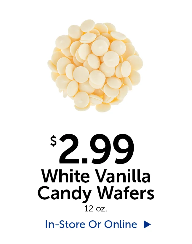 $2.99 White Vanilla Candy Wafers - 12 oz.