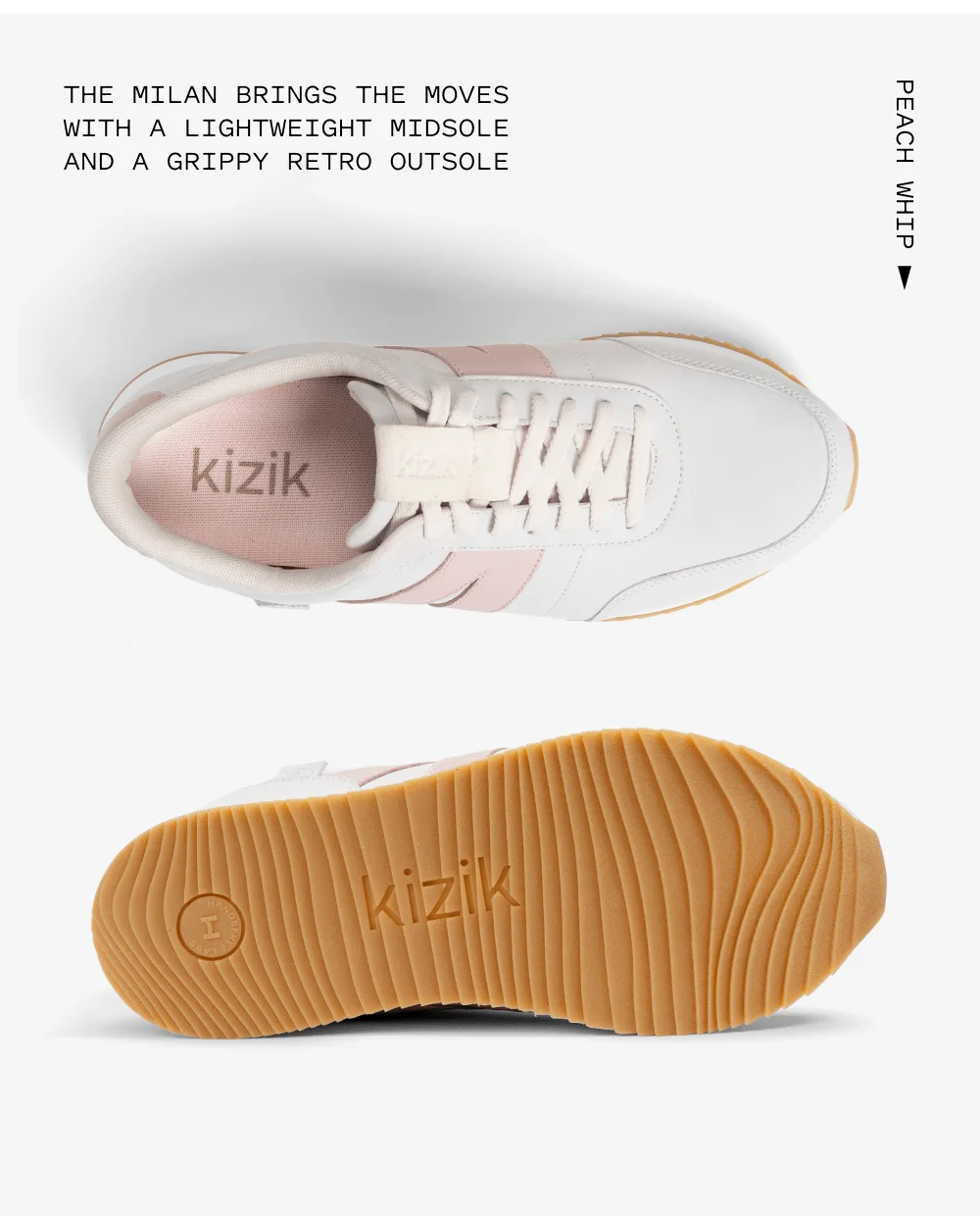 The Milan brings the moves with a lightweight midsole and a grippy retro outsole