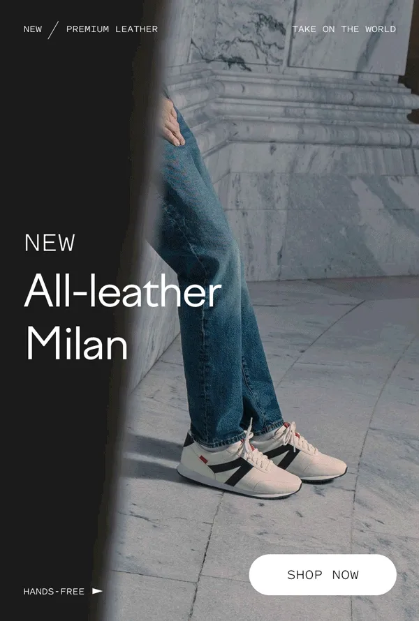 NEW All-leather Milan. Shop now.