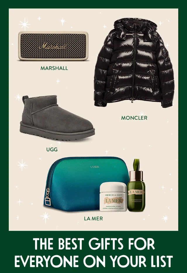 The best gifts for everyone on your list, including clothing, shoes, skin care and more.