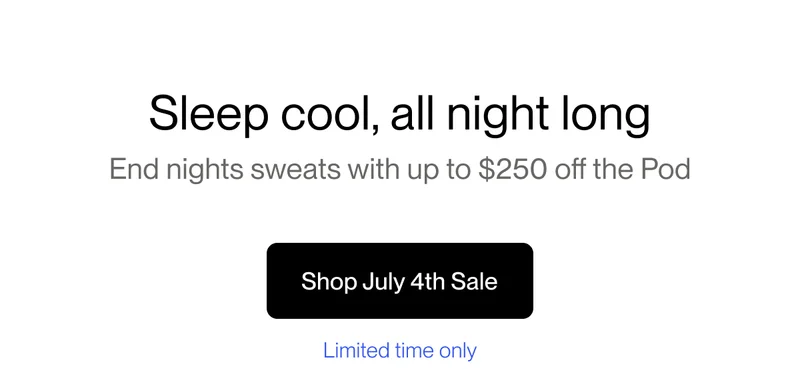 Sleep cool, all night long