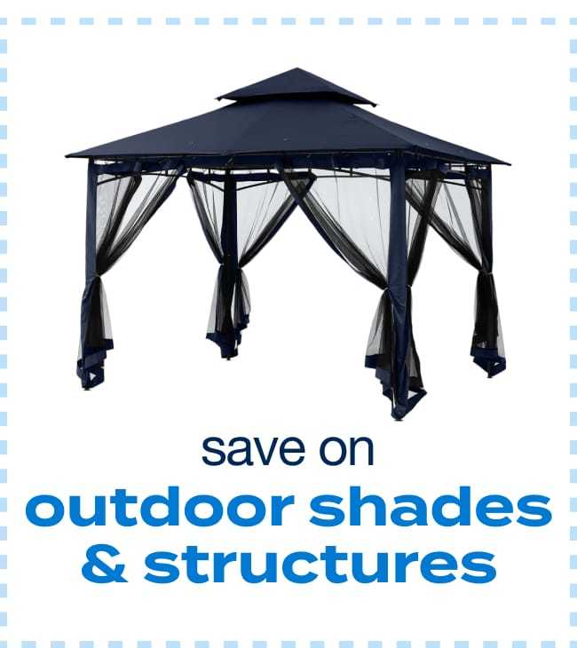 Outdoor shades & structures
