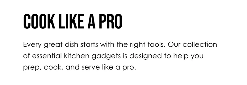 Cook like a pro