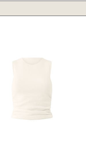 Ribbed En Pointe Tank