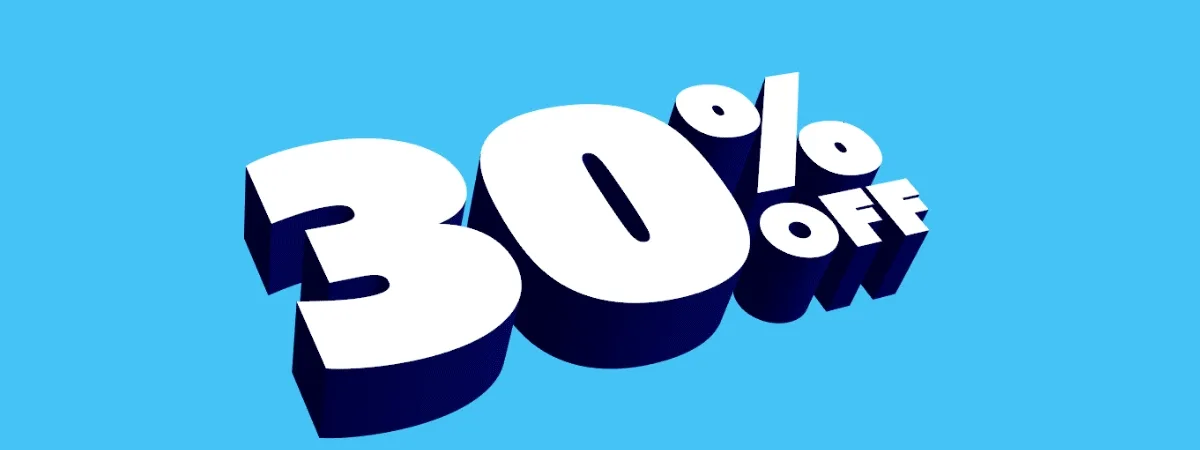 30% off