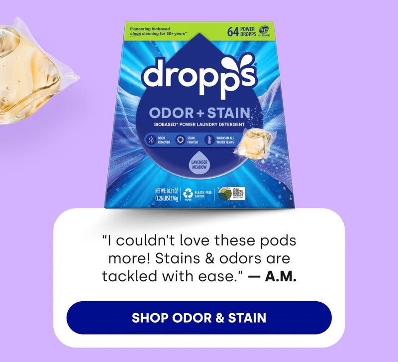 “I couldn’t love these pods more! Stains & odors are tackled with ease.” — A.M. SHOP ODOR & STAIN