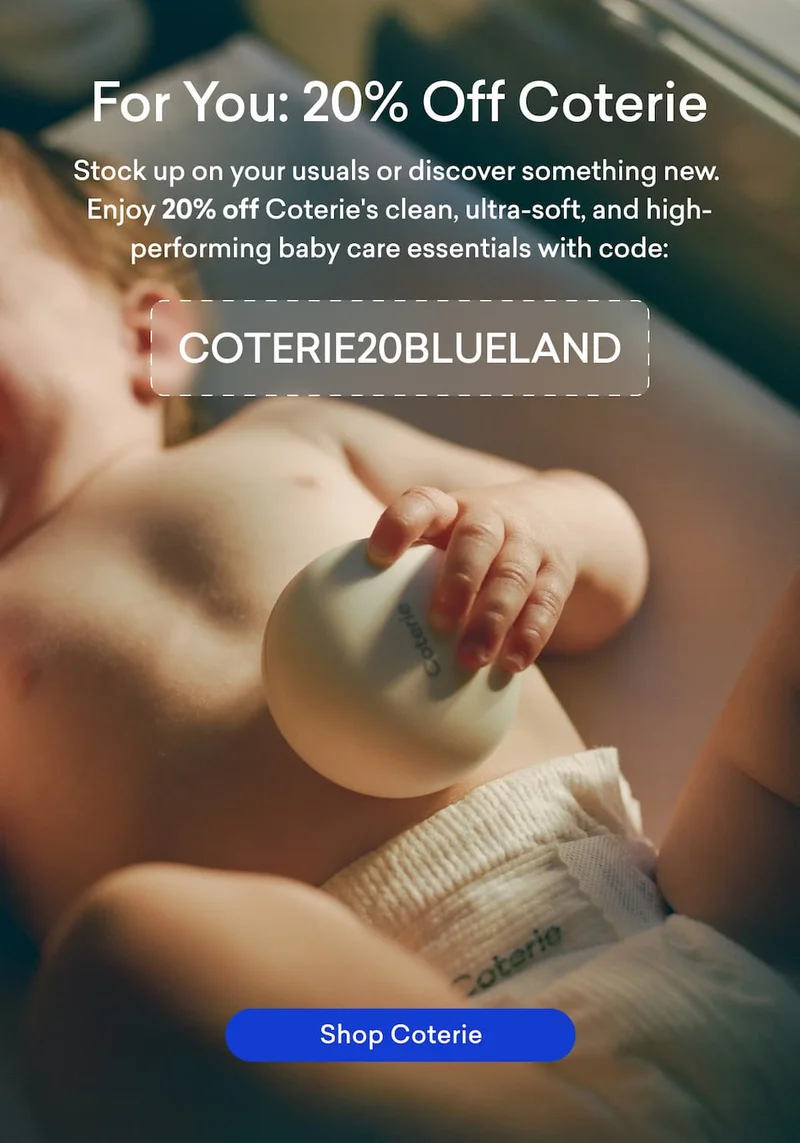 Get 20% off Coterie using code COTERIE20BLUELAND
