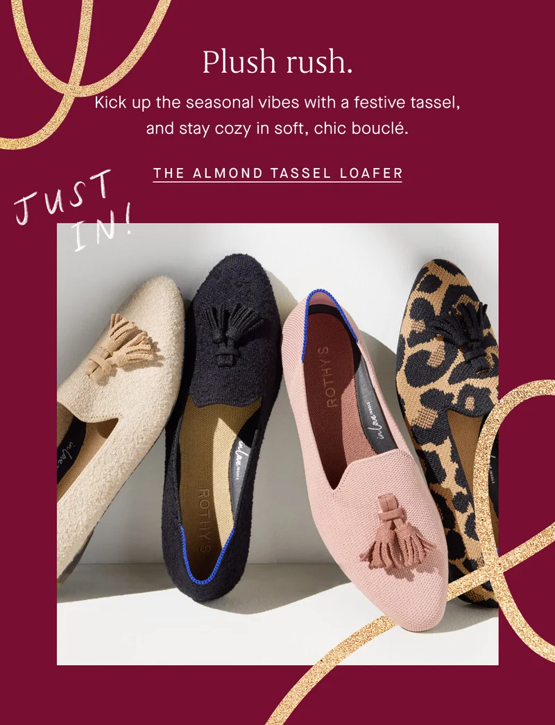 Plush rush. Just in! Kick up the seasonal vibes with a festive tassel, and stay cozy in soft, chic bouclé. THE ALMOND TASSEL LOAFER