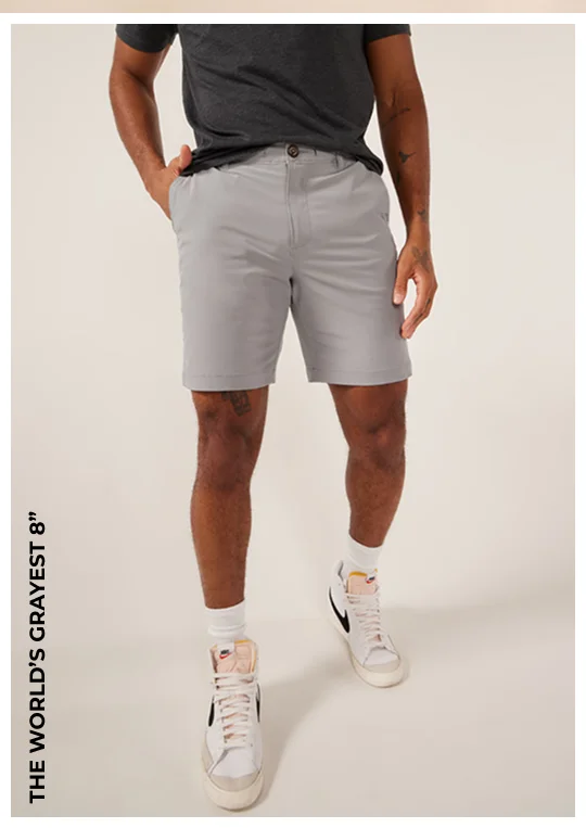 Everywear Performance Short: The World's Grayest 8"