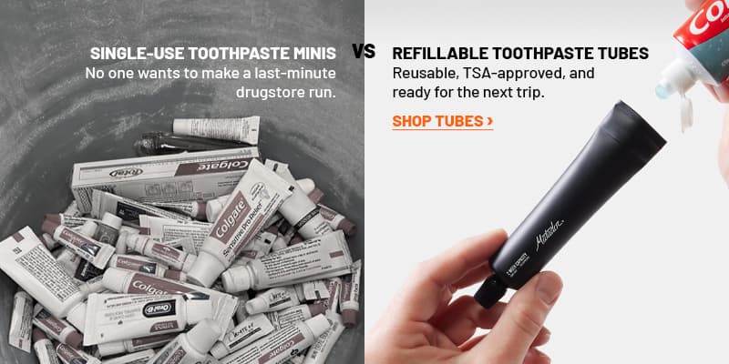 Refillable Toothpaste Tubes