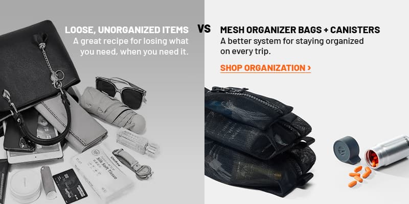 Mesh Organizer Bags + Canisters