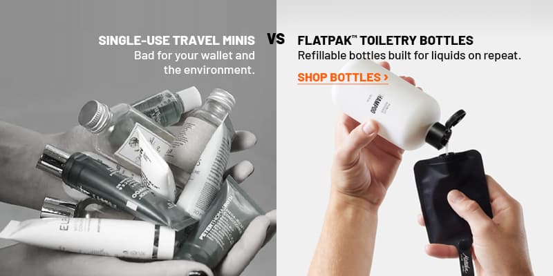 Flatpak toiletry Bottles