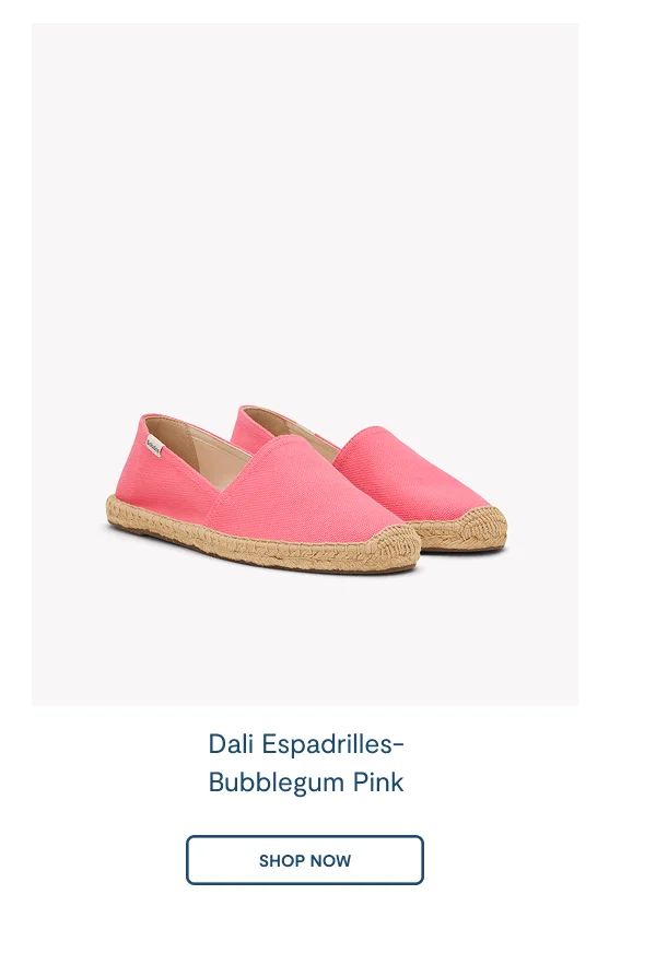 Bubblegum Pink Dali Original Espadrille