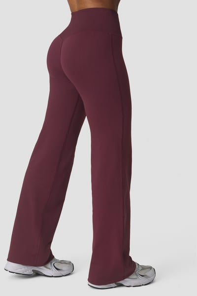 Image of Define Seamless Straight Pants Maroon Red