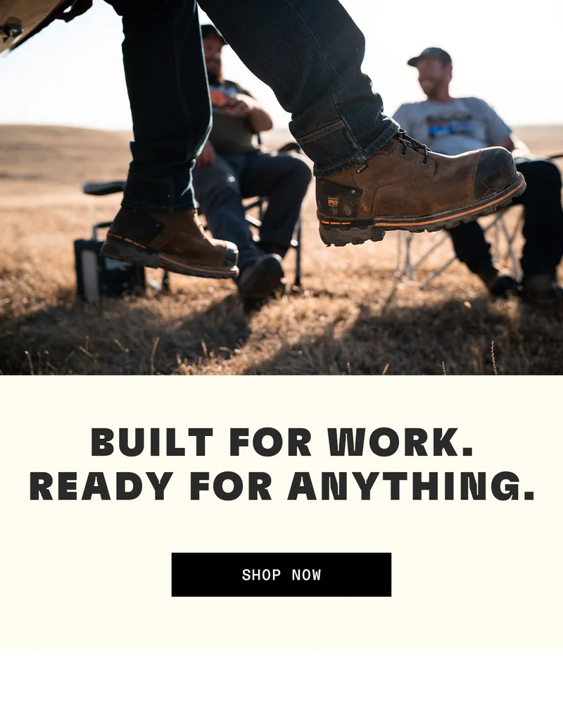 Build for work. Ready for anything. Shop Now