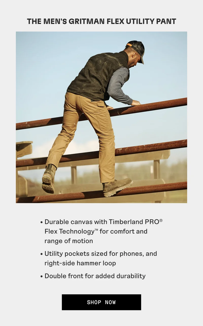 The Men's Gritman Flex Utility Pant. Shop Now