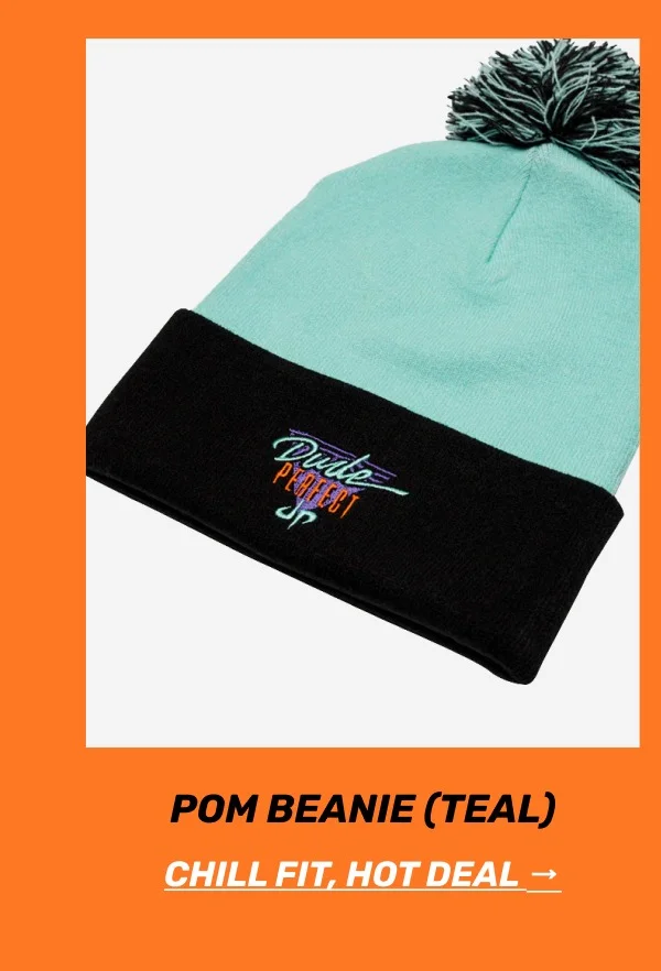 Pom Beanie (Teal)