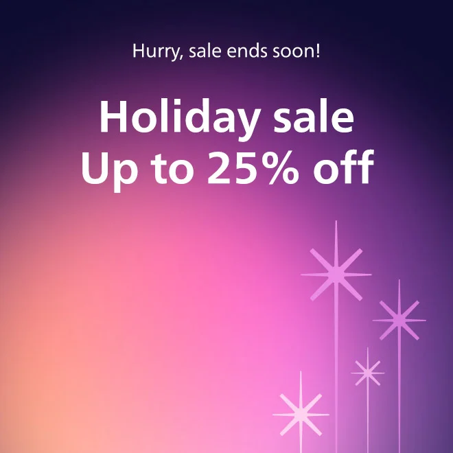 Our Holiday sale is ending!