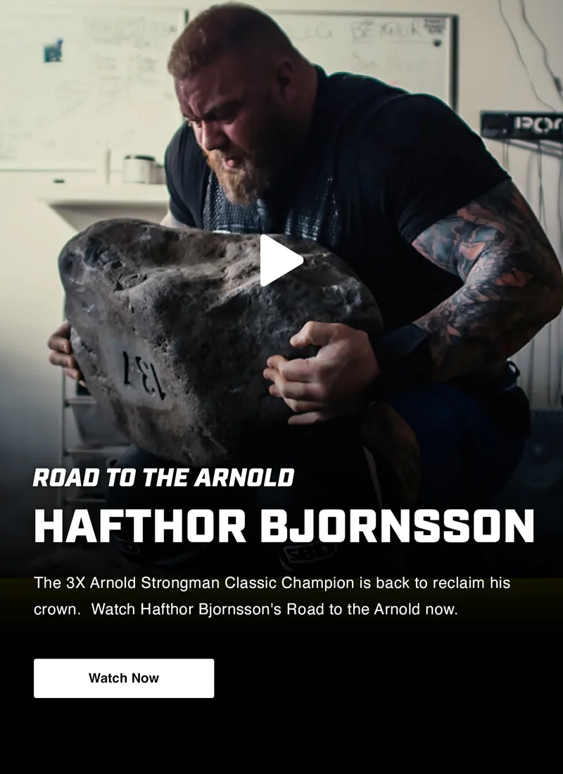 Road to the Arnold - Hafthor Bjornsson