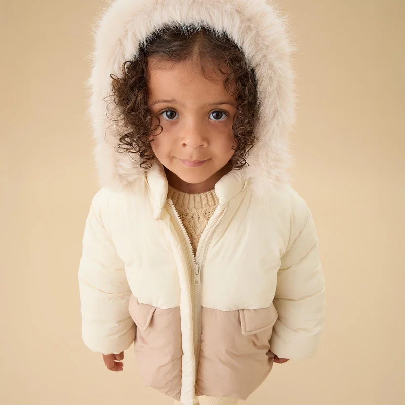 Image of Padded Coat & Detachable Hood