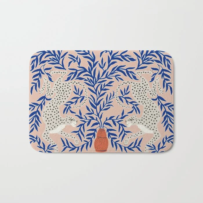 Leopard Vase Bath Mat Bath Mat