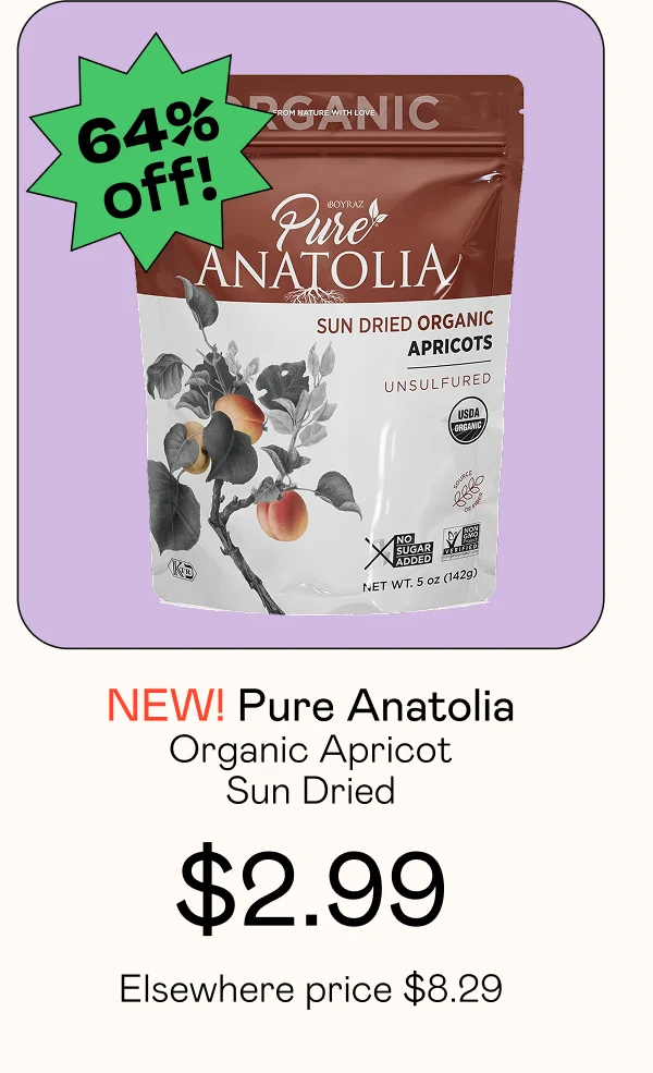 Organic Apricot Sun Dried