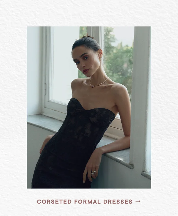Corseted formal dresses