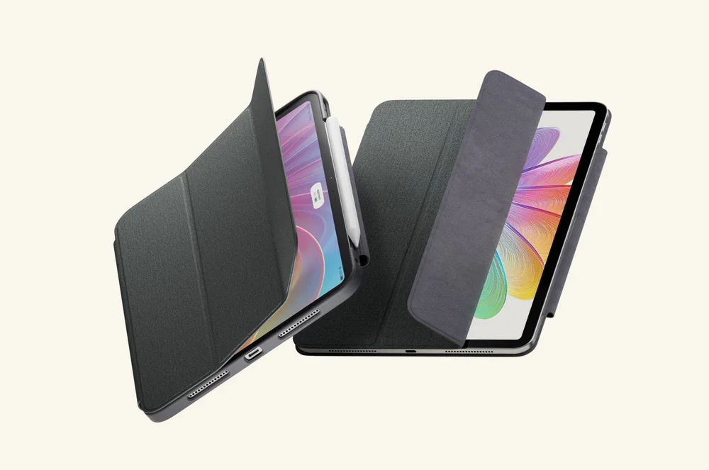 Image of the Bumper Case and Folio Case side by side.